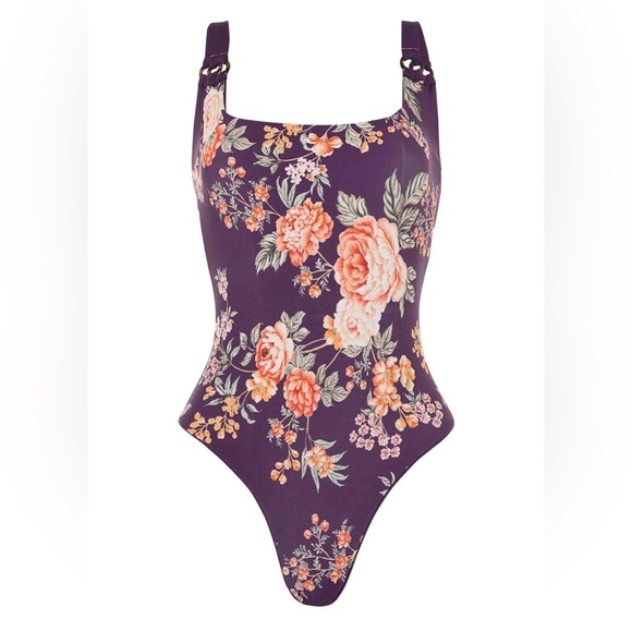 Maaji Dark Grape Layla Classic One Piece, Large, $174 - Picture 3 of 12